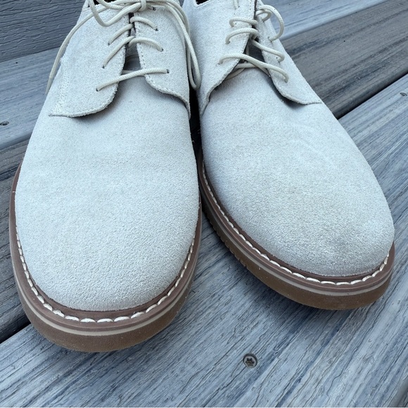 Black Brown 1826 Men's Suede Oxfords - Light Gray ‘Henry’ Size 10 - Picture 10 of 15